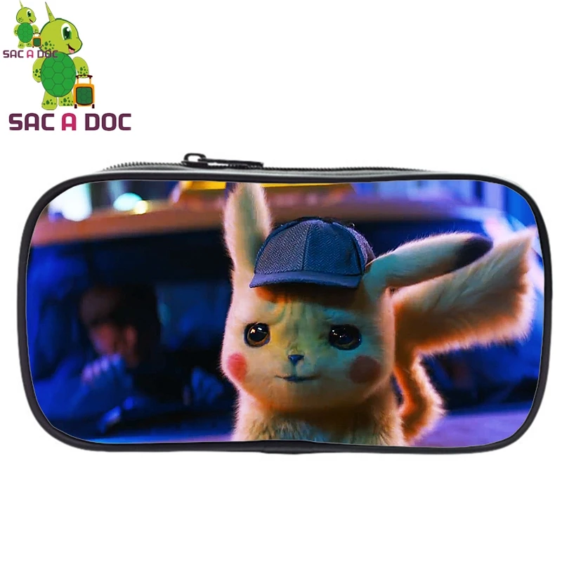 Армейский зеленый Pokemon Detective Pikachu USB Рюкзак 16 дюймов школьные рюкзаки для подростков мальчиков и девочек рюкзак Пикачу рюкзак для ноутбука - Цвет: Армейский зеленый