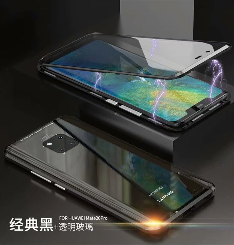 Для huawei P30 Pro Магнитный чехол двухсторонний закаленное стекло чехол для huawei P Smart Z Y9 Honor play 10 lite v10 8X MAX nova 4 3
