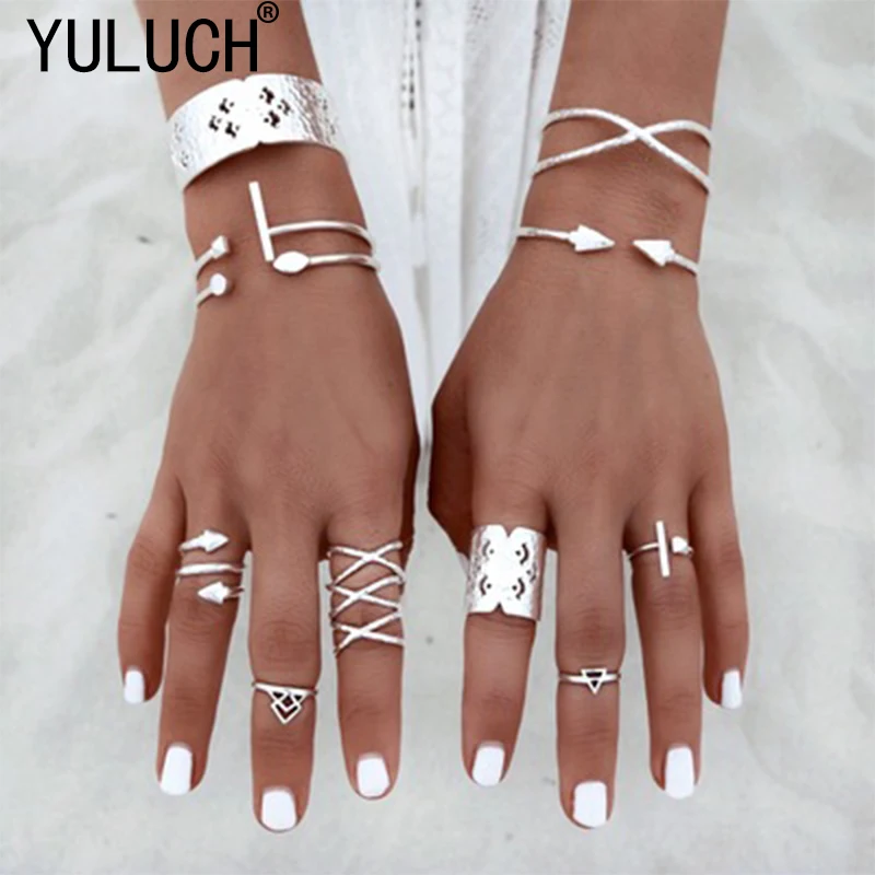 YULUCH 2018 модный новый комплект колец для женщин ювелирные изделия кольцо в стиле