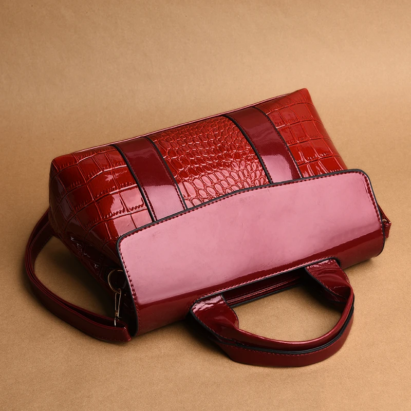 Роскошные женские сумки 2019 высококачественные кожаные с крокодиловым узором