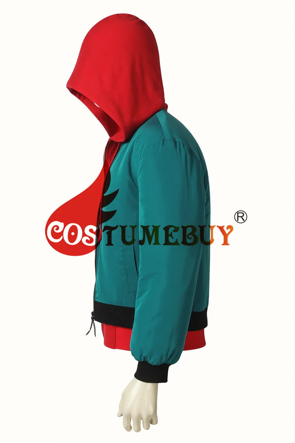 Costumebuy Человека-паука в Spider-текстами и сюжетами из миль Моралес костюм для косплея пиджак стоимость супергероя миль верхняя одежда, куртка пальто L920