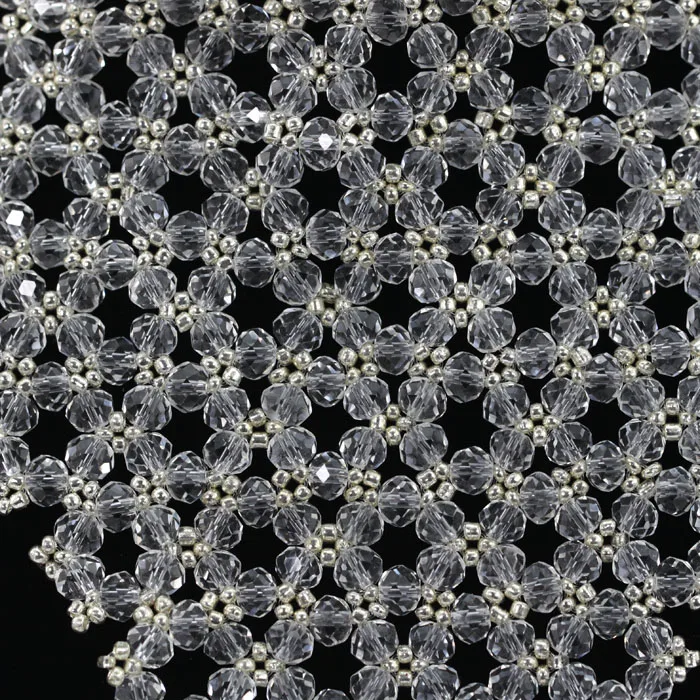 Большое прозрачное белое яркое ожерелье с кристаллами набор африканских