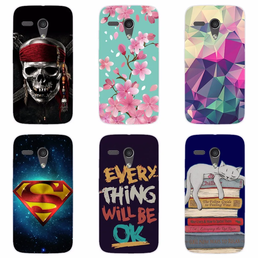 Модный Стильный чехол для телефона, чехол для Motorola Moto G XT1039 XT1032 XT1033, жесткий пластиковый чехол для телефона с красочным рисунком