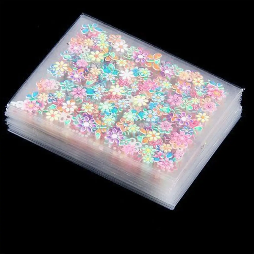 Hobbyline модные шикарные красочные наклейки для дизайна ногтей с цветущими цветами