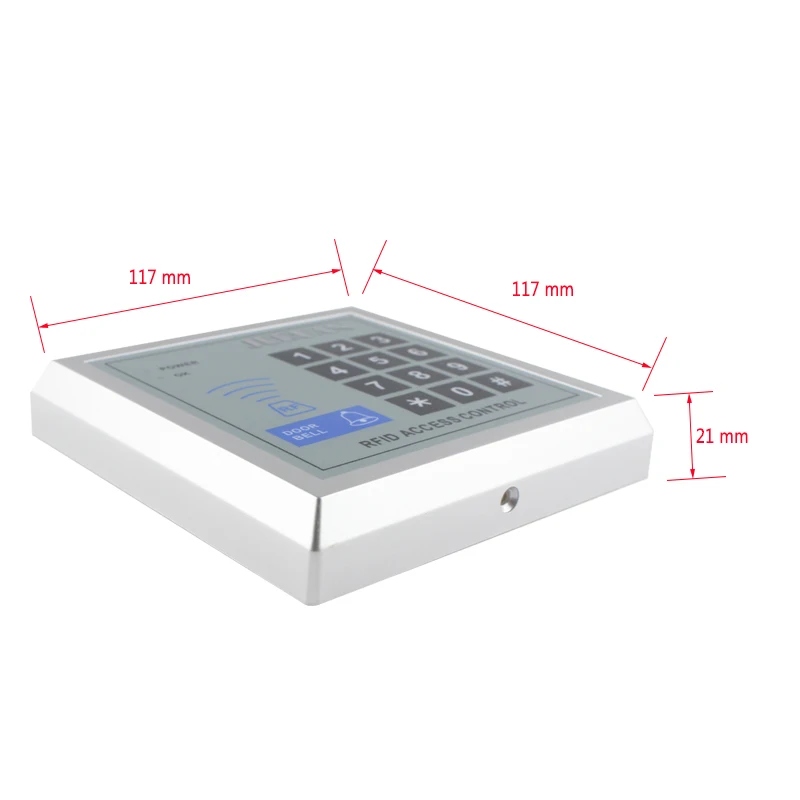 JERUAN RFID система контроля допуска к двери комплект+ ударный дверной замок+ RFID Клавиатура+ 10 ID карты+ кнопка выхода