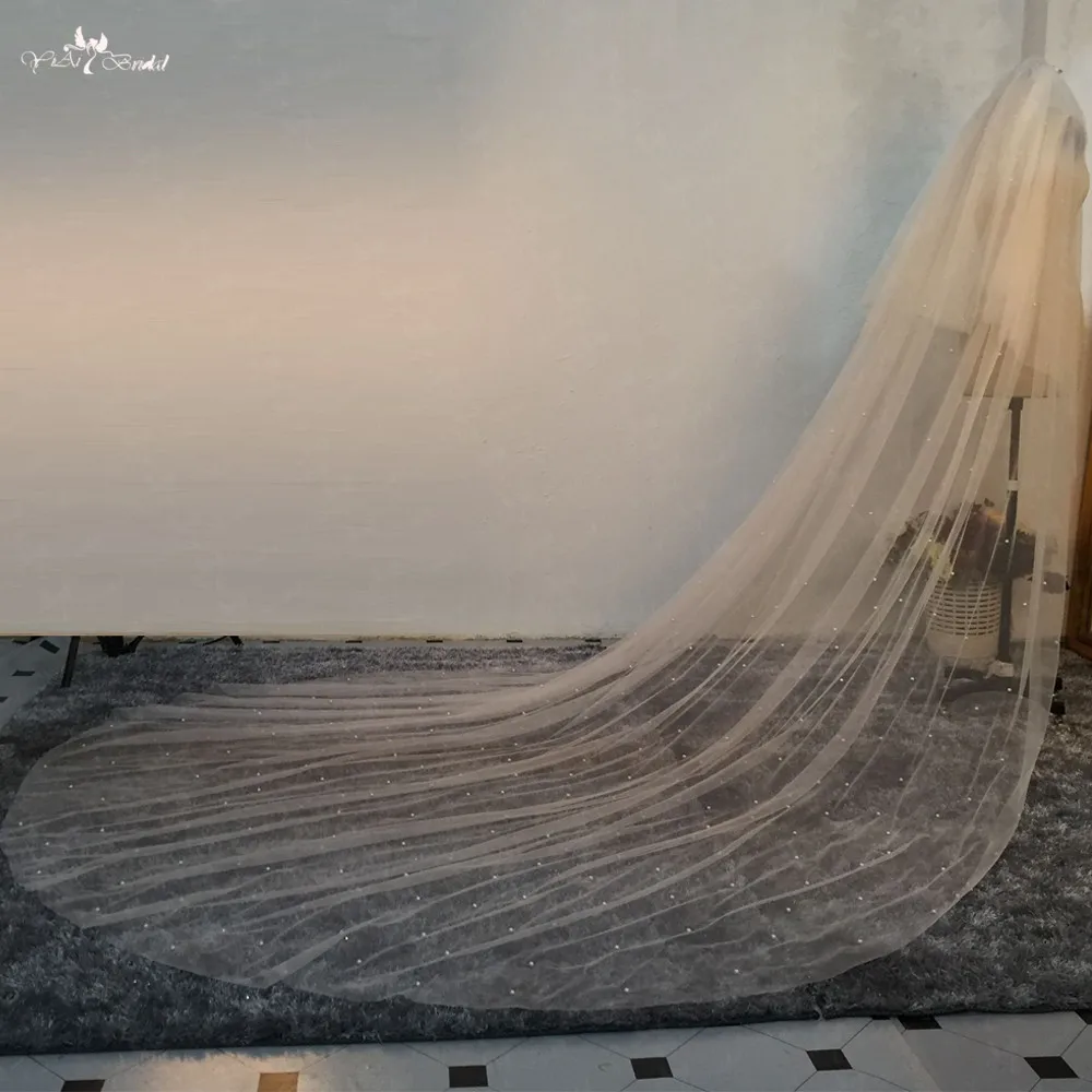 Фата свадебная двухслойная цвет слоновой кости 3 метра|Свадебные вуали| |