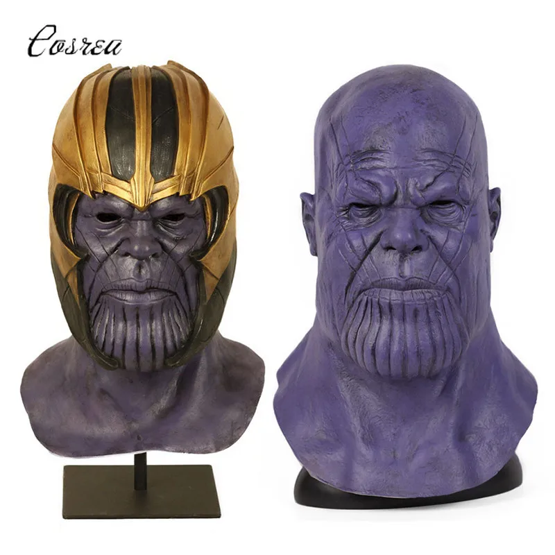 Маска для шлема Thanos полная маска лица Бесконечная война перчатки Хэллоуина Loki Tony