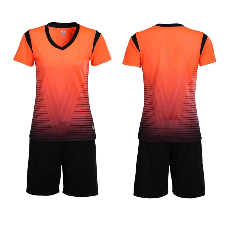 1604 orange DIY футбольные майки, Женская свободная игровая футболка, набор, тонкая девушка, футбольные тренировочные майки, костюм, женская спортивная футбольная форма - Цвет: 1604 orange