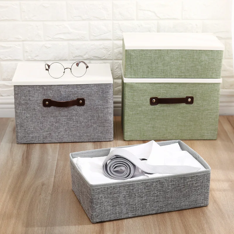 2 шт. тканевый куб коробка для хранения мультфильм вышивка корзина белья шкафа