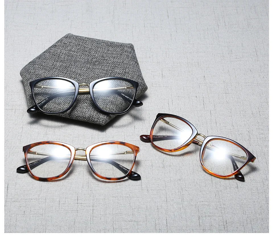 Cat Eye Glasses Frames Men Women Optical Fashion Computer Glasses 45749