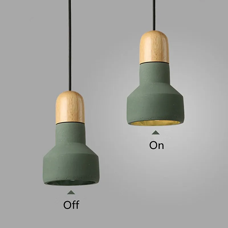 Винтажная зеленая потолочная лампа подвесной светильник в стиле индастриал для