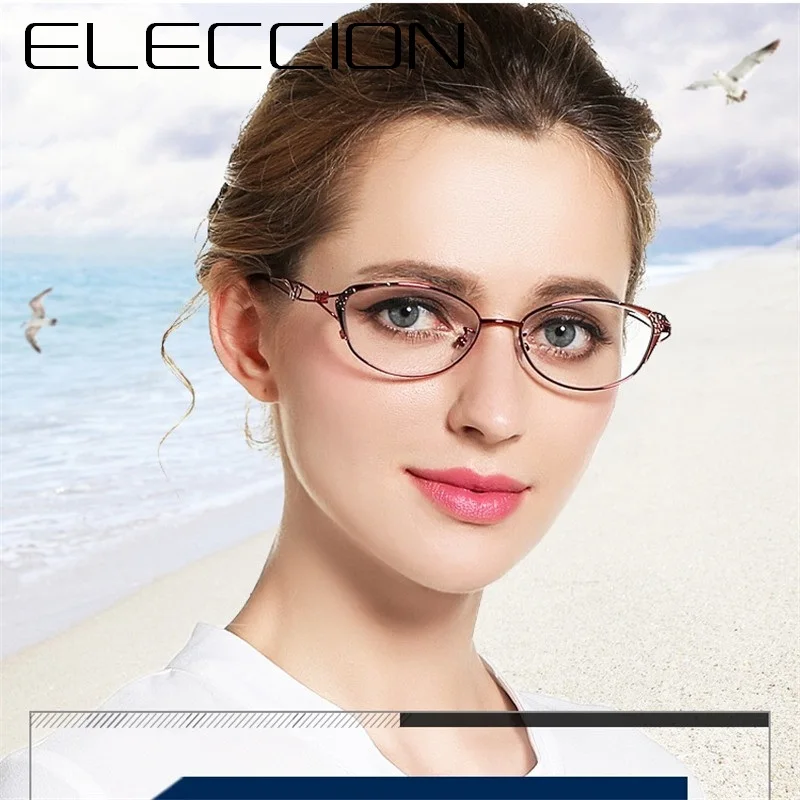 

ELECCION 2018 New Metal Glasses Frame Woman Optical Frames Myopia Prescription Eyeglasses Female lentes opticos mujer