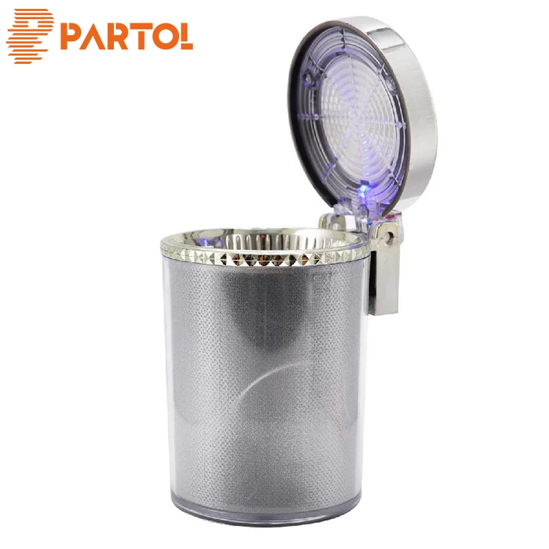 Partol универсальная разноцветная светящаяся автомобильная пепельница со