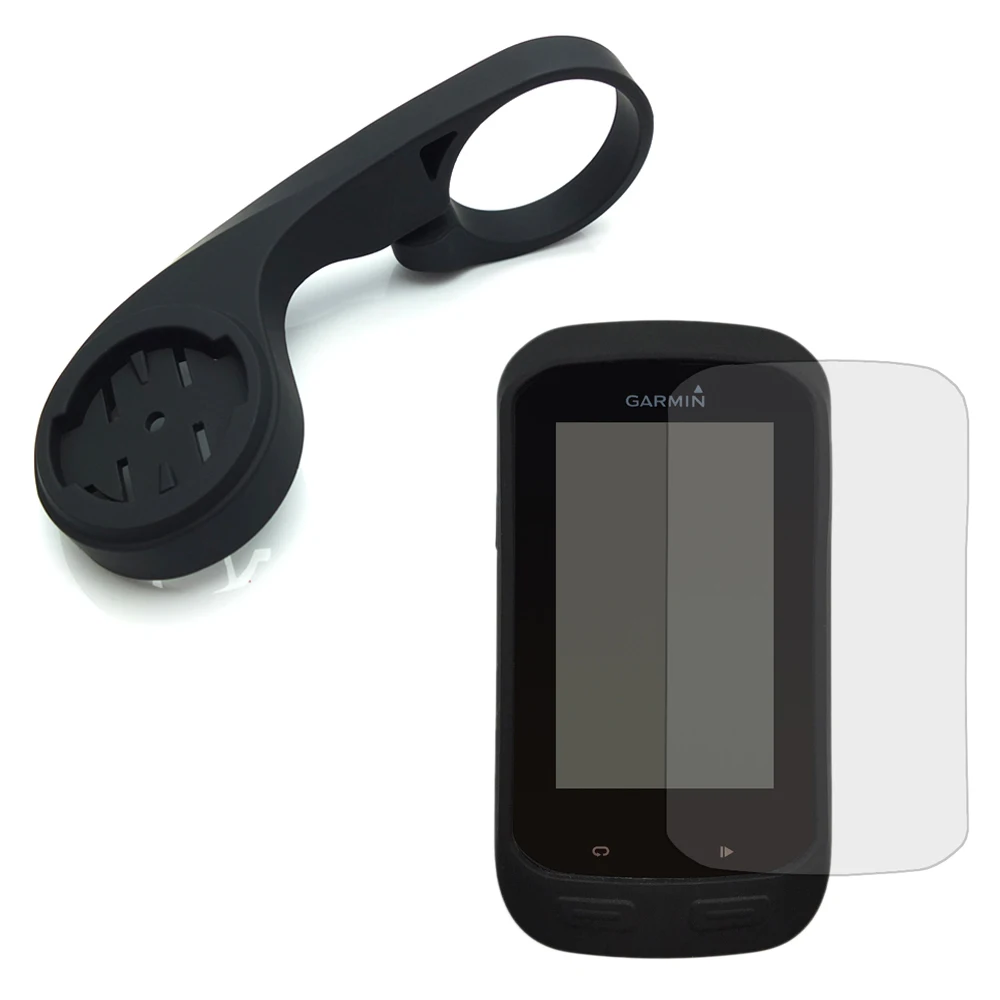 Кронштейн для крепления на руль велосипедного компьютера 31 8 мм черный + защитный