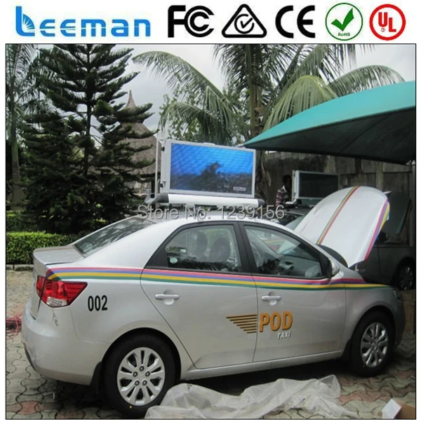 Leeman 2015 водить такси знак P5mm Высокая Яркость Беспроводной 3 Г Контролируемых