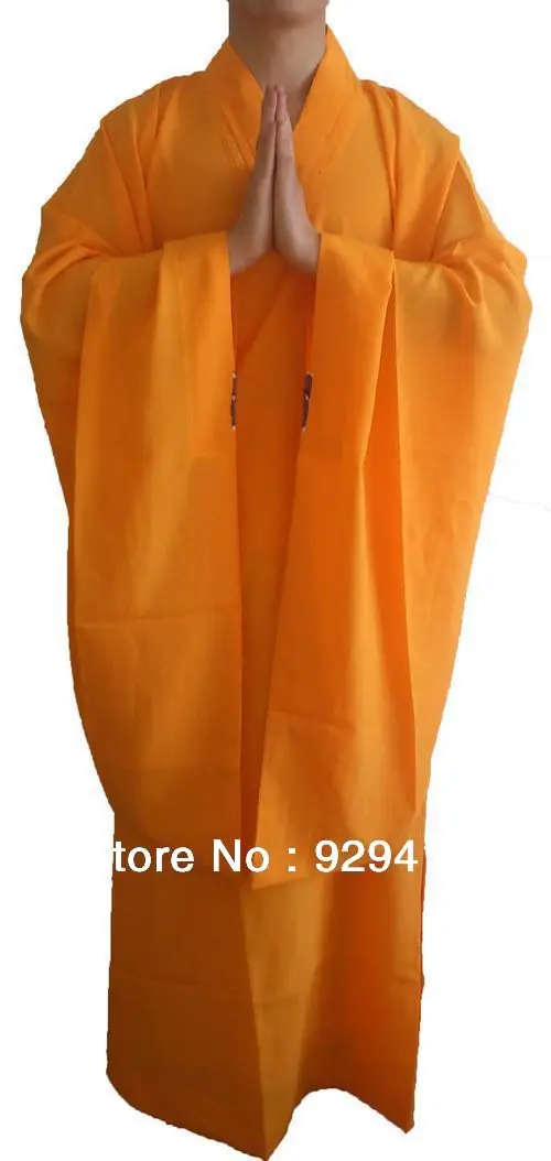 Унисекс Высококачественная буддистская униформа дзен шаолинь монахи abbot халат