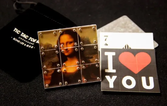 Tic Tac Toe Мини Волшебные трюки маг крупным планом иллюзии мерцающий проп ментализм