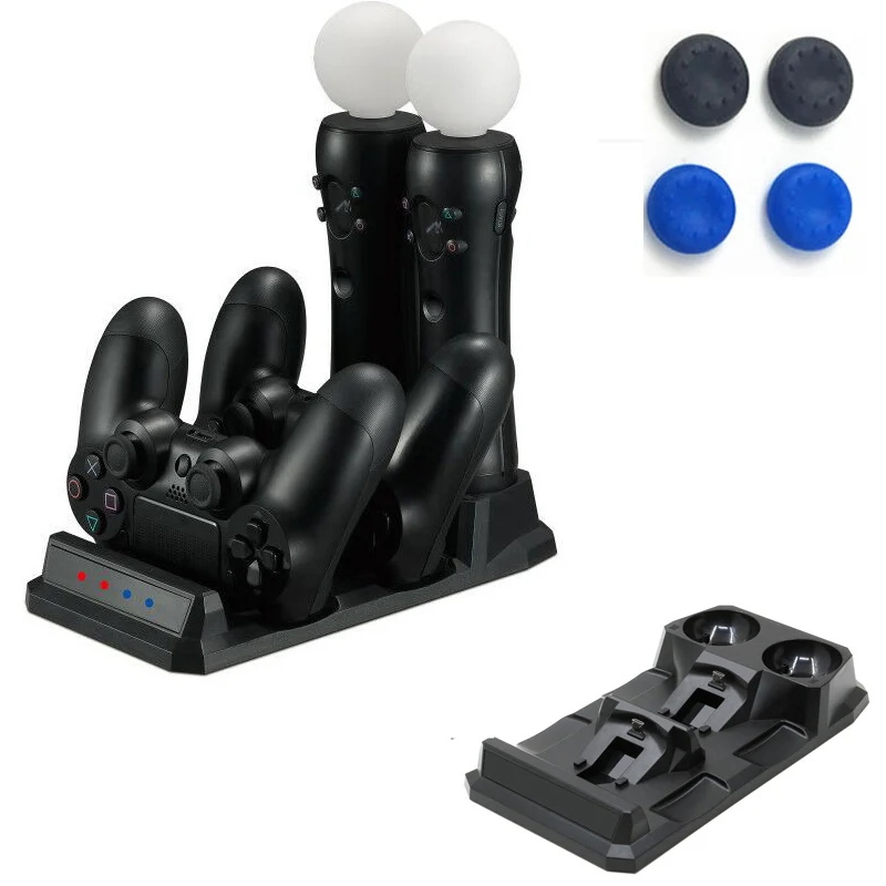 Зарядное устройство для контроллера PS4 док станция Playstation 4 Slim Pro PS VR Move Gamepad в 1