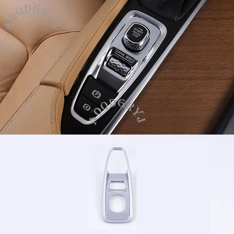 Автомобильный Стайлинг для Volvo XC90 XC60 S90 V90- ABS интерьер электронный ручной тормоз молдинг крышка отделка стикер 1 шт