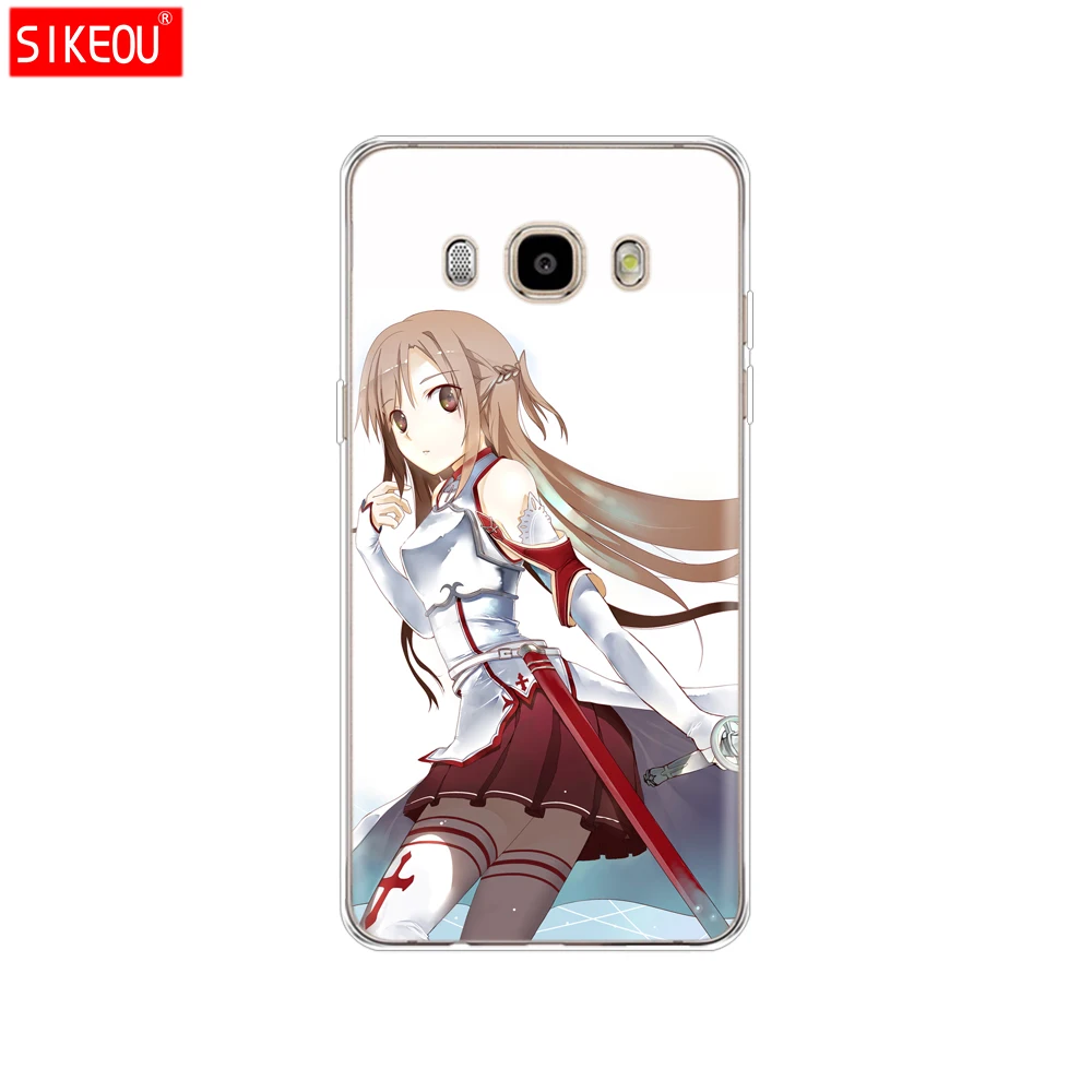 SIKEOU Sword Art Online SAO Japanese Anime silicone cover phone case for Samsung Galaxy J1 J2 J3 J5 J7 MINI 2016 2015 prime | Мобильные