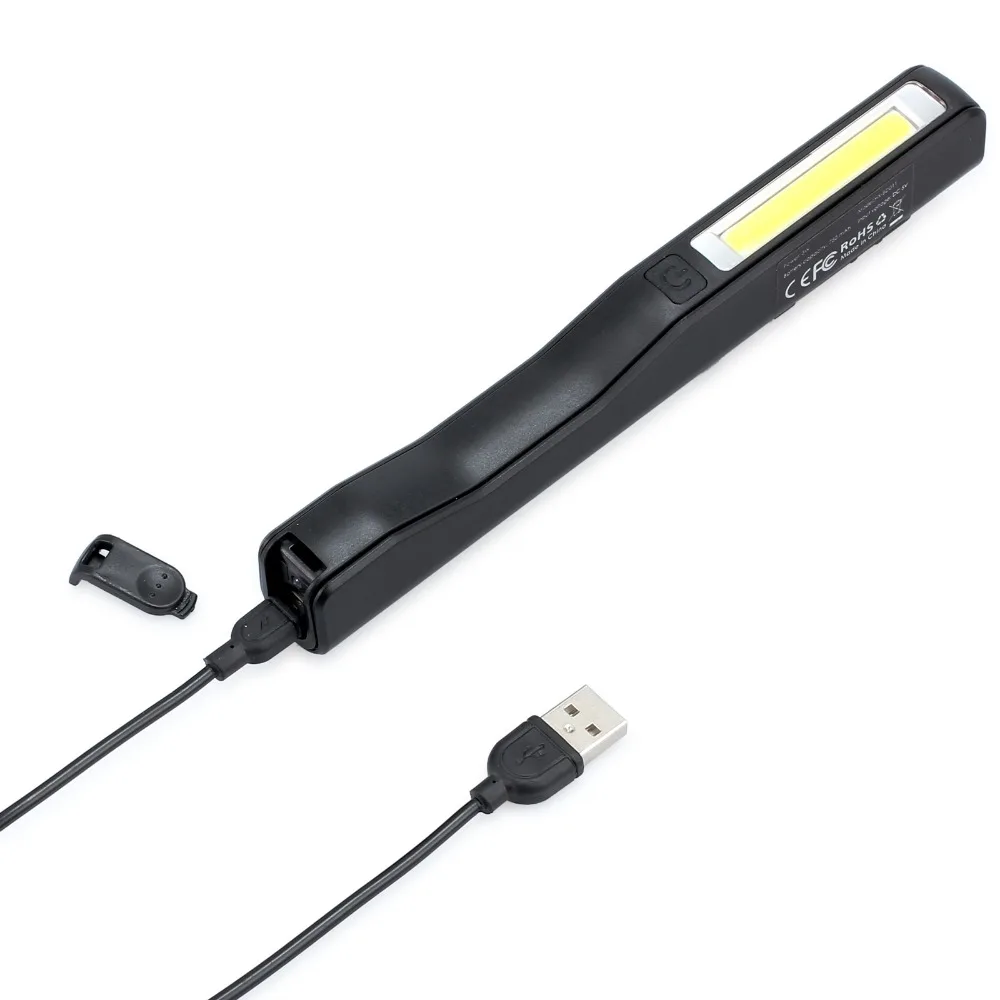 Перезаряжаемый Мини Супер яркий USB COB светодиодный светильник с магнитной