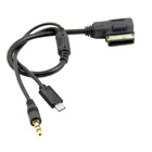 Biurlink Android Smartphone Micro USB Для AMI Media-in Plug AUX кабель музыкальный адаптер для Volkswagen Audi A4 A6 Q3 Q5 Q7