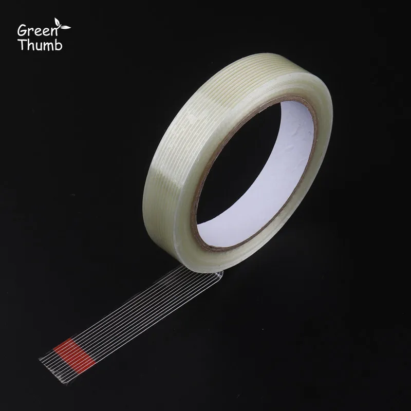 4 шт 20 мм 25 м/50 м filament Tape полоса волокна усиленный Односторонний клей лента прозрачная износостойкая без следа левая