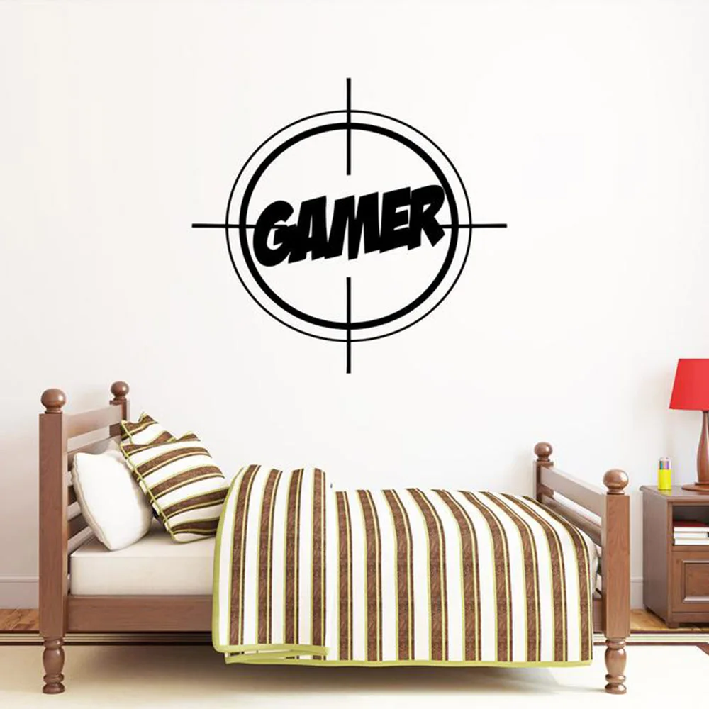 Снайперская геймерская Наклейка на стену виниловая настенная декорация спальня