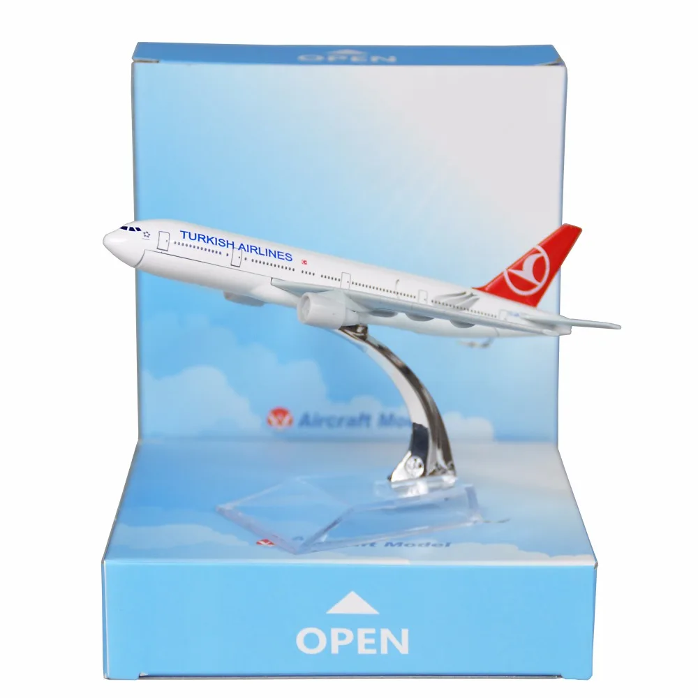 Модели летательных аппаратов Turkish Airline Boeing 777 16 см металлические подарок на день