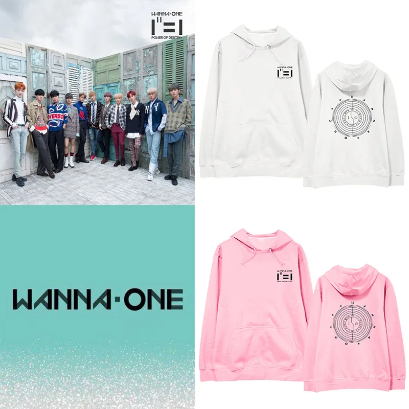 ONGSEONG Kpop WANNA ONE POWER OF destuny альбом толстовка с капюшоном в стиле хип хоп Повседневный
