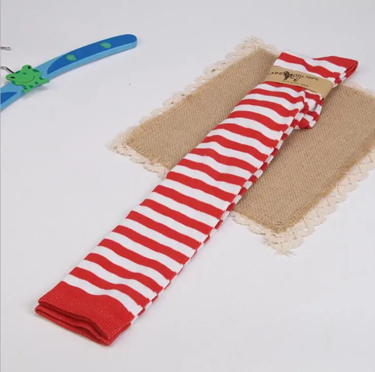 small red white Женские сексуальные Полосатые чулки для Хэллоуина, высокие чулки выше колена, длинные носки для японских студентов, аниме, мультфильмы, косплей - Цвет: small red white