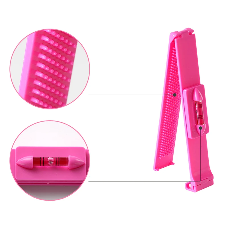 1 шт. розовая линейка для стрижки волос триммер волос|Шпильки и заколки волос| |