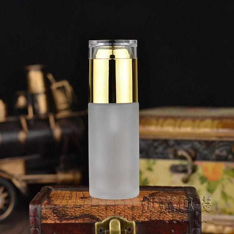 50PCS/lot 60ML Frosted Glass Bottles Press pump Essence bottle Cosmetic containers lotion bottles Sprayer Refillable | Красота и