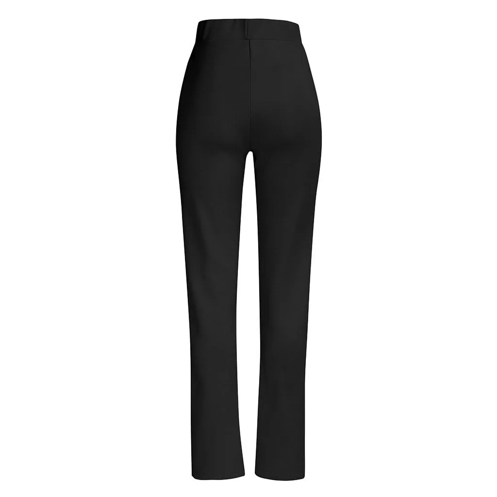 Feitong женские осенние штаны чистый цвет модные офисные брюки облегающие с высокой