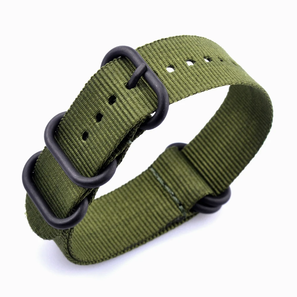 Высокого качества для мужчин и женщин нейлон зулу ремешок наручных часов ремень