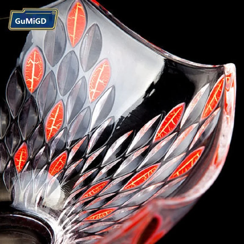 Европейский бытовой хрустальный поднос для фруктов прозрачный креативный