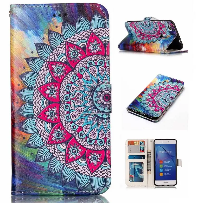 Рельефный Тигр Лев Слон панда бабочка шаблон Флип Бумажник кожаный чехол для Huawei