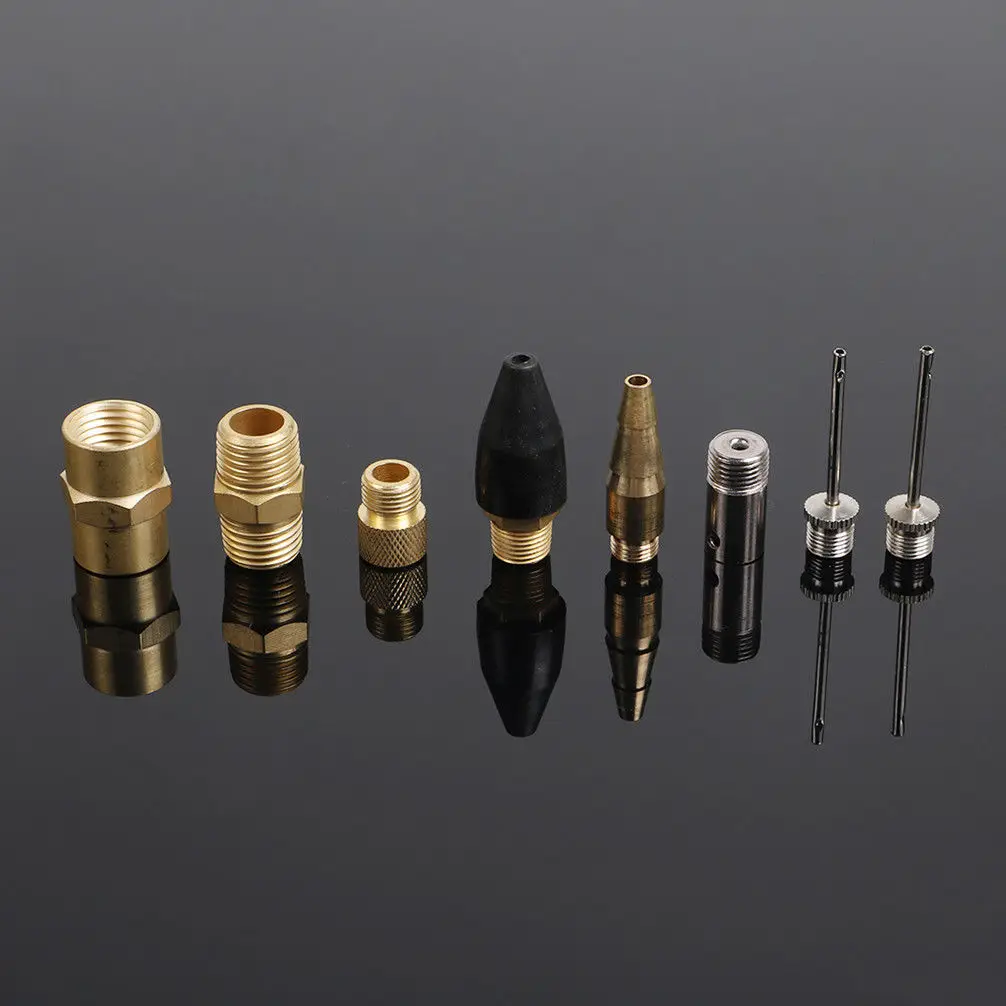 Пистолет 20 шт., медная долговечная шина, калибровочный пневматический набор инструментов, набор насадок, 1/4 дюймов, детали, аксессуары для пыли