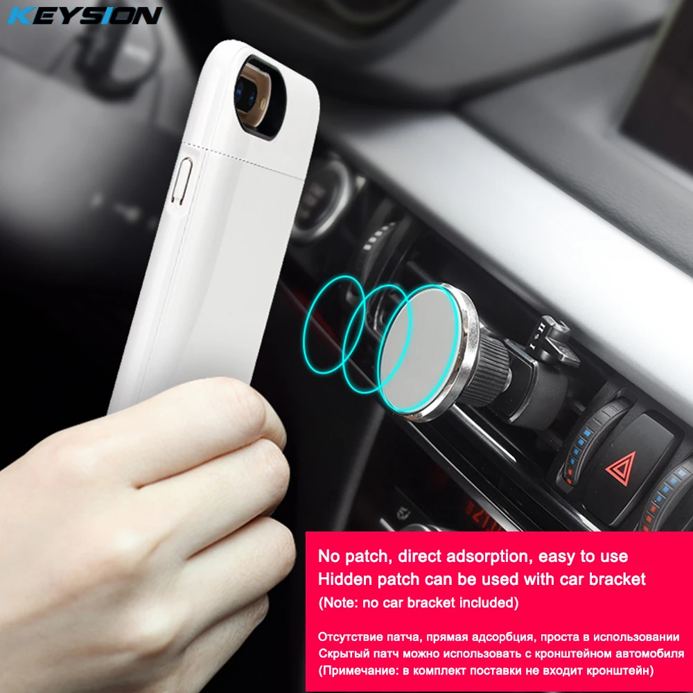 KEYSION 3000/4200 мАч портативный зарядный чехол для iphone 8 7 6s Plus аккумулятор зарядное
