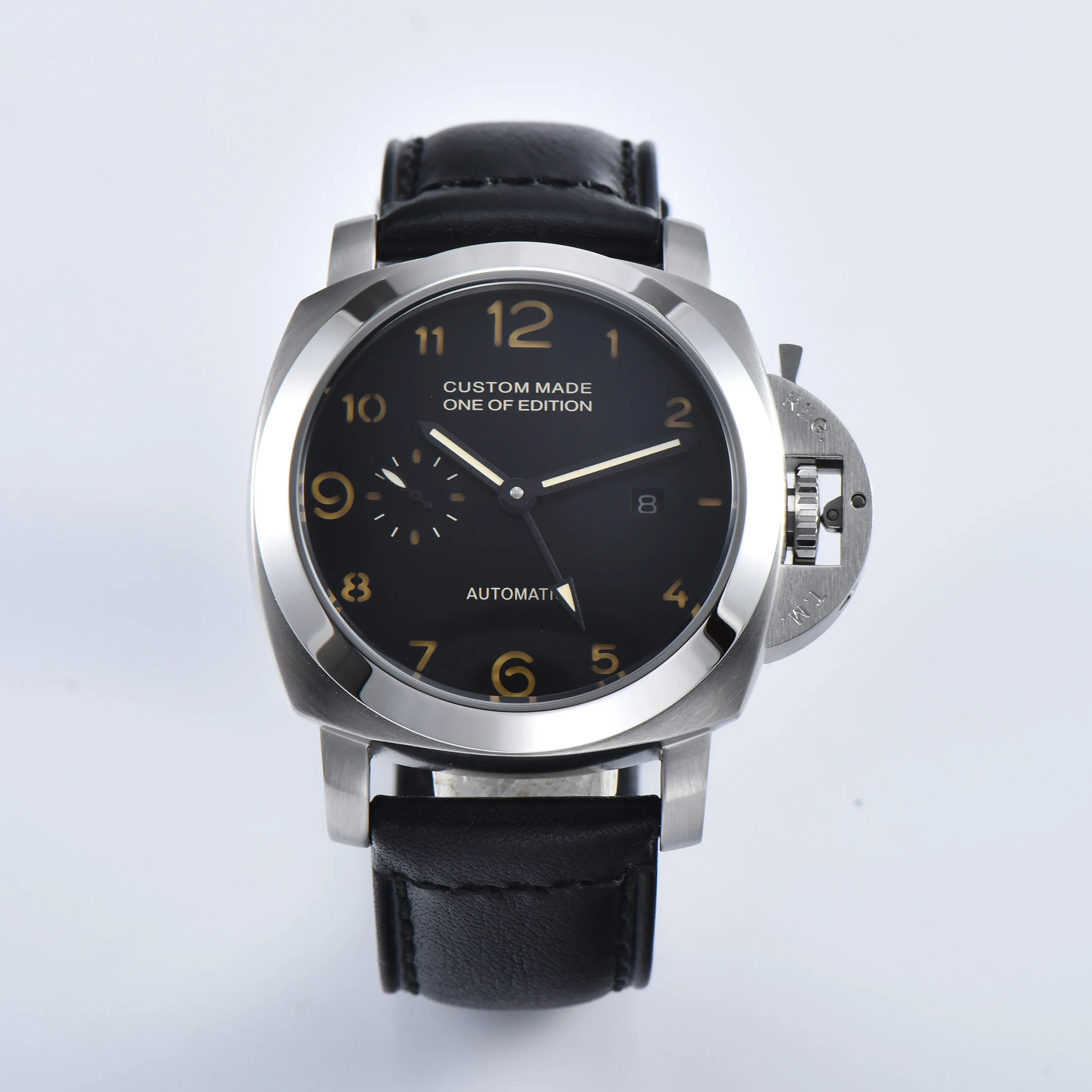 Часы GMT BOMAX 44 мм серебристый чехол из нержавеющей стали с автоматическим