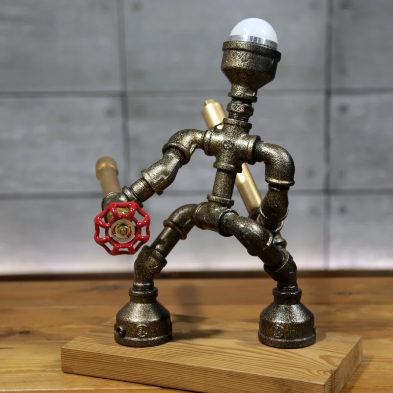 1 шт. винтажная чердак арт настольная лампа-деко светодиодные лампы настольные