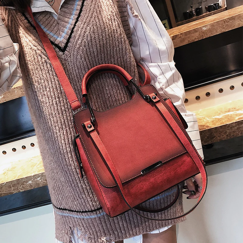 

Fashion bag female Korean version 2020 new matte handbag Harajuku style shoulder bag simple wild Messenger bag