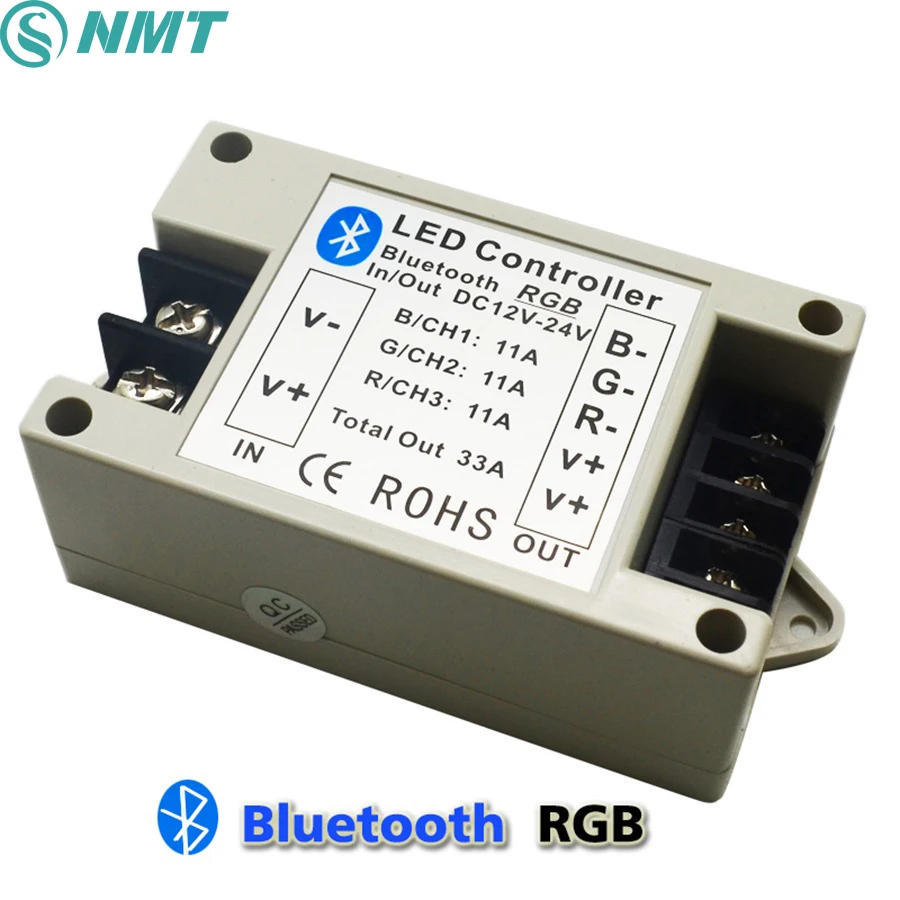 Бесплатная доставка DC12 24V Bluetooth RGB светодиодный контроллер на Android/IOS смартфон для