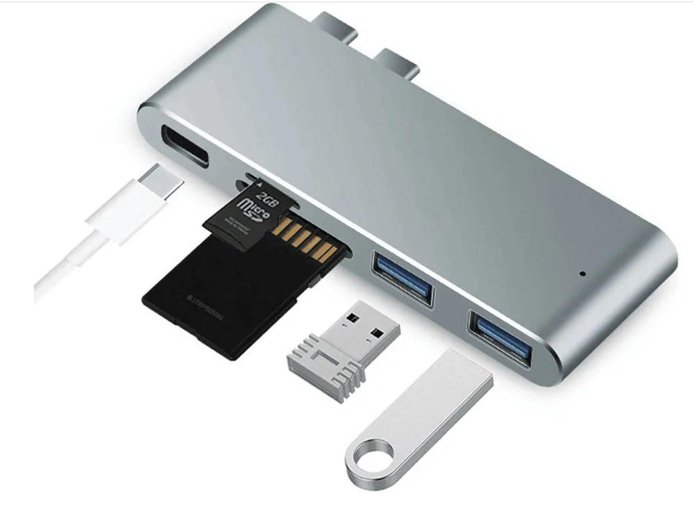 Тип C для SD/TF Card Reader/Splitter Расширение USB HUB читатель|Адаптеры Type-C| |