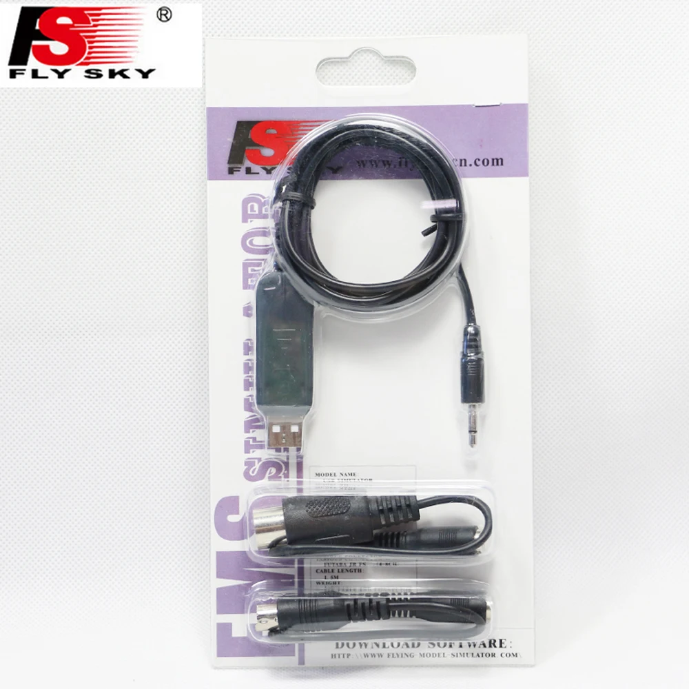 1 takim Ile Flysky FS SM100 RC USB симулятор полета FMS Kablo Helikopter Controller 2.4G|Детали и аксессуары| |