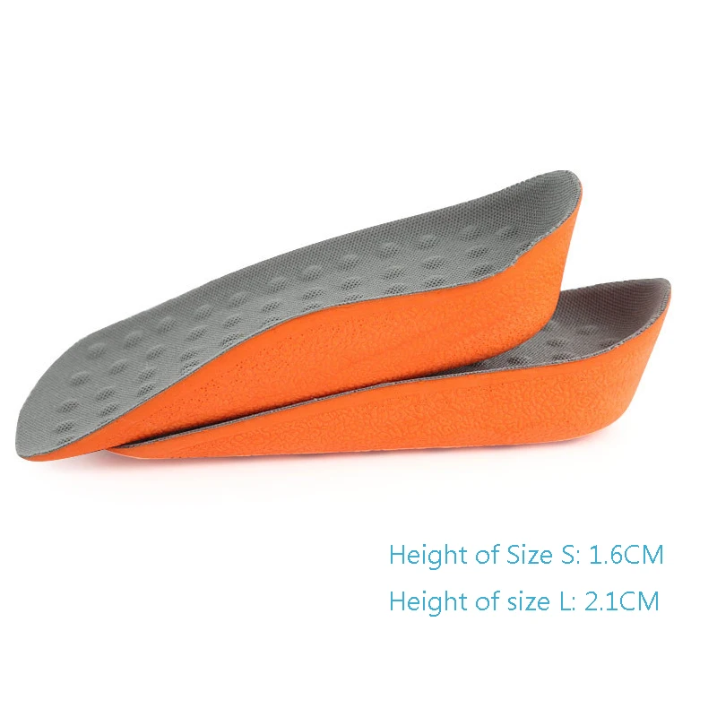 

Height Increase Insoles Shoes Pad for Men Women Half Length Arch Support Heel Spur Taller Heel Lift Insert 1.6cm 2.1cm