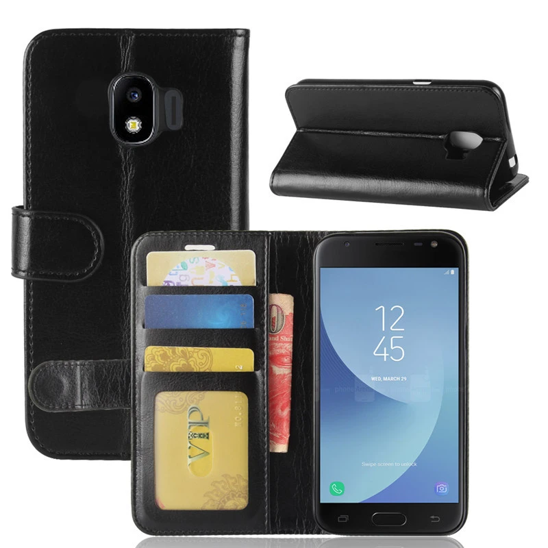 Для Samsung Galaxy J2 2018 Чехол чехол из искусственной кожи для телефона J250F J250 SM