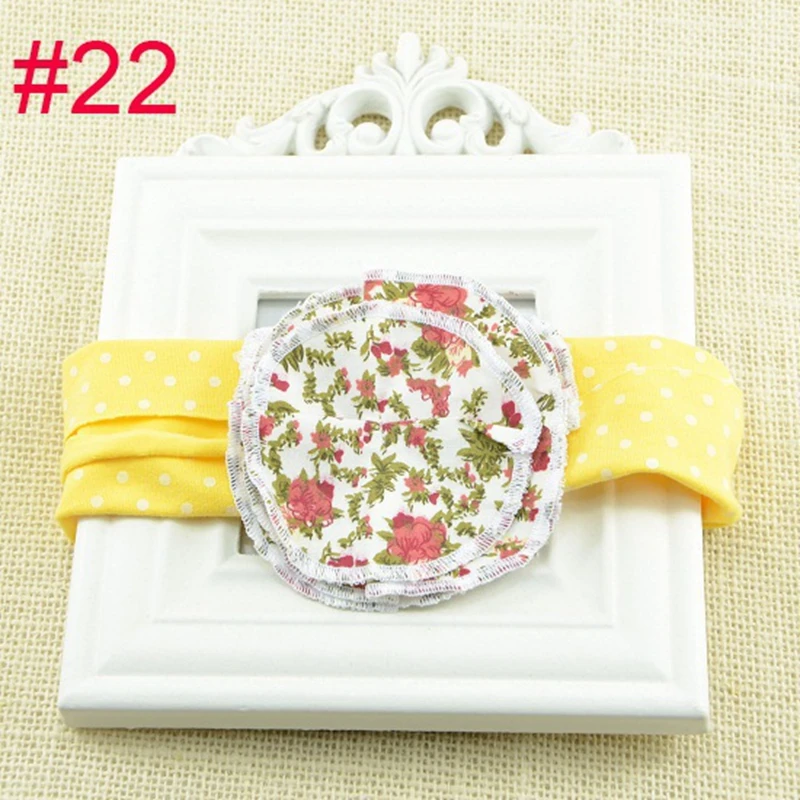 Naturalwell Baby Girl Cotton Flower Headwear Infant Floral Hairbands Hair Accessories Newborns Headbands 1pc HB254 | Детская одежда и