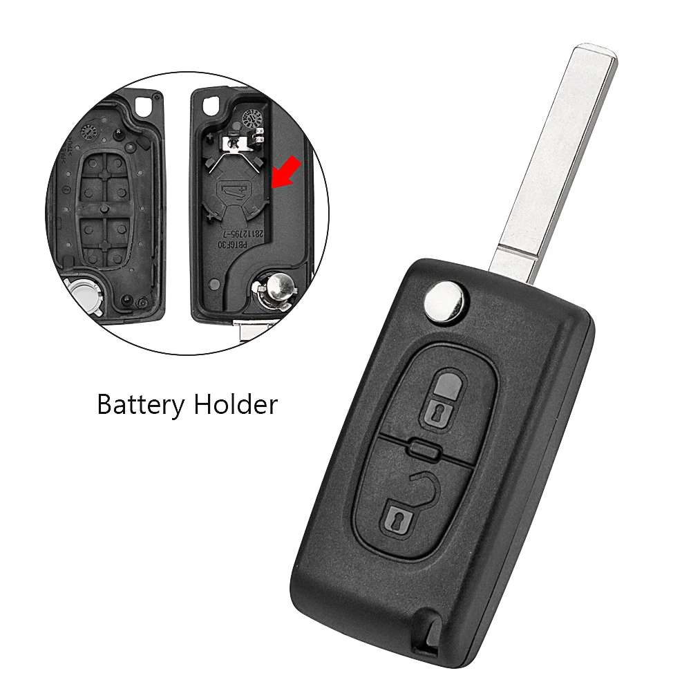 Откидной дистанционный ключ YOSOLO для Citroen C2 C3 C4 PICASSO сменный Ce0536 1 шт. 2 кнопки чехол