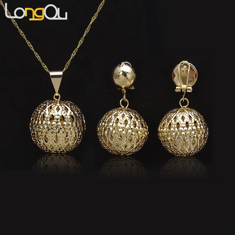 Новое поступление ювелирные наборы для женщин набор ювелирных изделий золотого